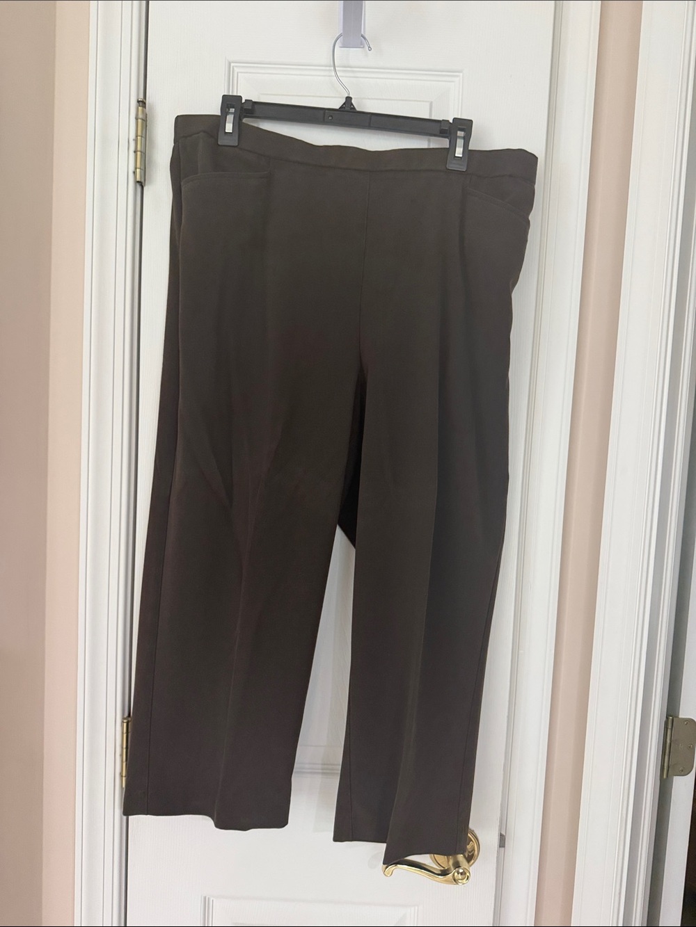Dress Barn Women's Brown Capris - Straight Leg, 16W